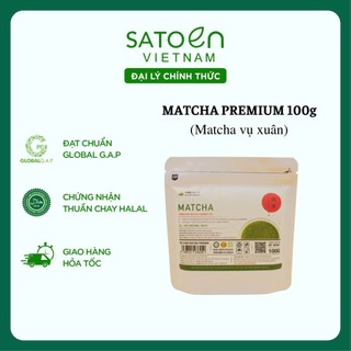  Matcha premium 100g matcha vụ xuân satoen premium 100g 