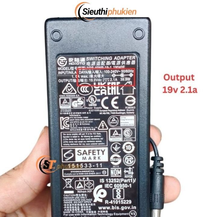 Dây nguồn Màn Hình Philips 19V 2a / 19v 2.53a / 19v 3.42a - bảo hành 12 tháng