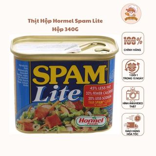  Thịt hộp Hormel Spam Lite nhập khẩu Mỹ hộp 340gram 