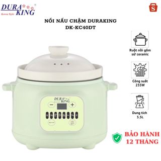 Nồi nấu chậm thương hiệu DURAKING, model DK- KC40ĐT (Size 4.0L)
