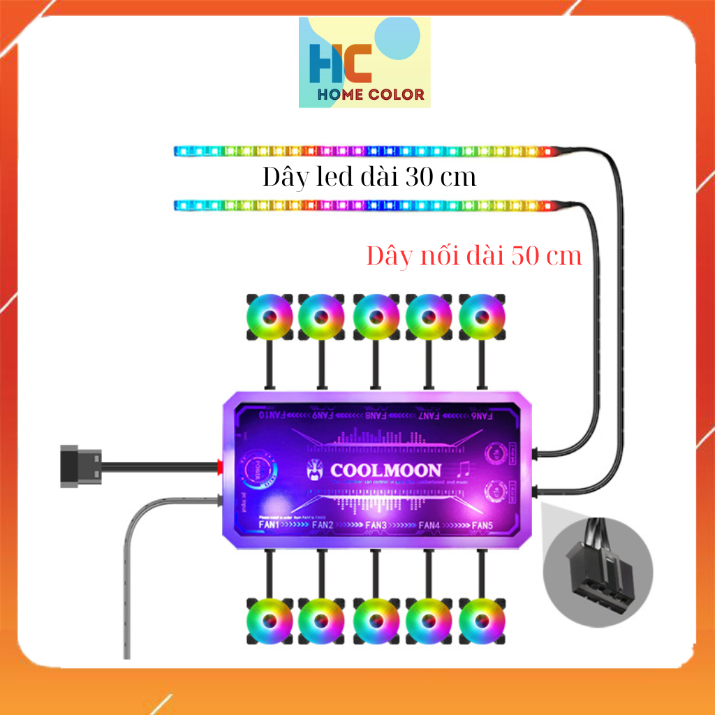 Dây led sync hub coolmoon