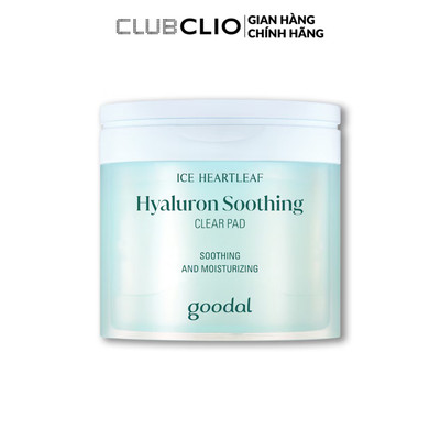 Pad Tẩy Tế Bào Chết Goodal Cấp Ẩm Houttuynia Cordata Hyaluron Soothing Clear Pad (70 miếng)
