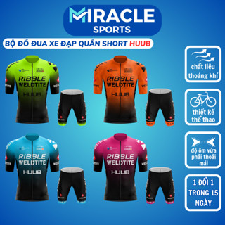 Bộ đồ HUUB Ribble đua xe đạp đệm gel 19D chống sốc MIRACLE SPORTS Quần áo xe đạp thể thao nam nữ road mtb thoáng khí