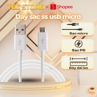  Dây Cáp Sạc Ss Micro USB Sạc pin truyền dữ liệu dài 1m Sạc siêu ổn định,Cáp Ssung-CarePhones 