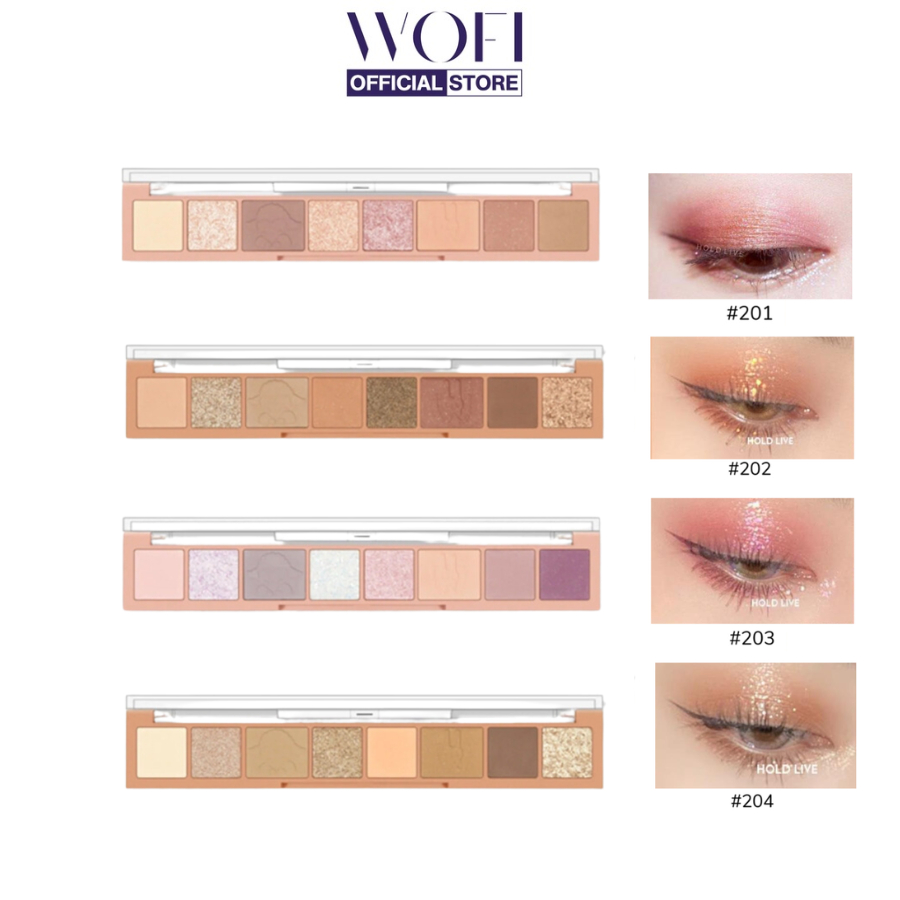 Bảng phấn mắt 8 ô Hold Live Fingertip Star