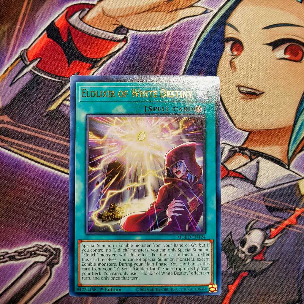 Thẻ bài Yugioh chính hãng | Eldlixir of White Destiny | MGED Rare
