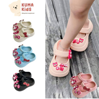 Dép sục bé gái chất liệu EVA gấu dâu siêu nhẹ, chống trơn trượt cho bé từ 10 tháng-5 tuổi Kuma Kids -KD18 HaBu