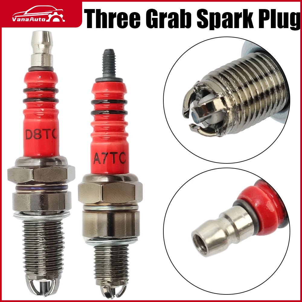 Bugi Điện Cực (dành cho xe máy 50CC-150CC) Triode A7TC / D8TC bugi Cho Xe Tay Ga 50cc 110cc 125cc Atv