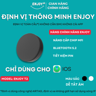Tag Định Vị GPS Mini ENJOY Chính Hãng - Tương thích I.OS FindMy - Định Vị Xe Máy Thú Cưng
