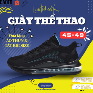 Giày Thể Thao Nam TTMR11 Màu Đen Đế Nhẹ Thoáng Khí - Giày Thể Thao Nam Big Size 45 46 47 48 49