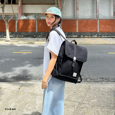 Balo Vuông Shop®️ All Day chất vải chống thấm đựng được laptop 16inch