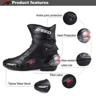 Giày bảo hộ moto Speed cổ lửng - PHUOTKING