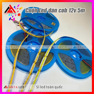 Cuộn led COB 12v 5m siêu sáng, led dán COB