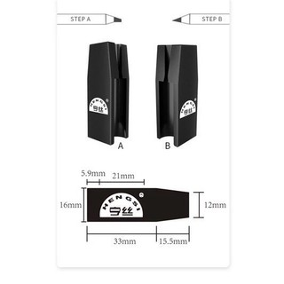 Kẹp Gọt Chì Inox Không rỉ, Tiện Lợi Dành Cho Chì Đá, Chuốt chì nhựa tiện lợi