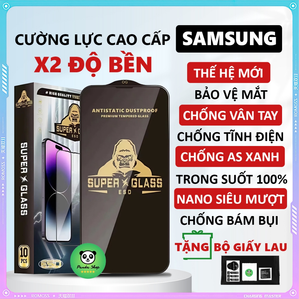 Kính cường lực Samsung M15 / M35 / M55 full màn Miếng dán màn hình