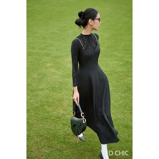  D.CHIC Áo dáng ôm cổ leo dài tay MS: 1812760 