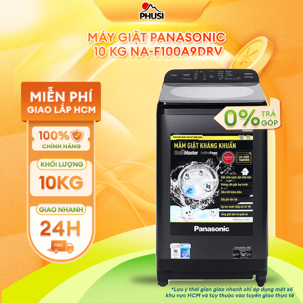 NA-F100A9DRV Máy giặt Panasonic 10 kg NA-F100A9DRV [MIỄN PHÍ GIAO LẮP]