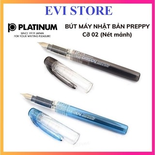 Bút máy Platinum Preppy ngòi F 02 Nhật Bản Bút mực thế hệ mới tặng kèm 1 ống mực cùng màu bút