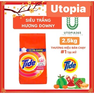  Bột giặt số 1 tiêu dùng tại mỹ Tide trắng trọn vẹn đột phá hương DOWNY túi 2.5kg 