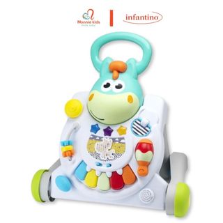 Xe tập đi Infantino 3in1 Walker Table có nhạc phát triển giác quan cho bé từ 6 tháng - Monnie Kids