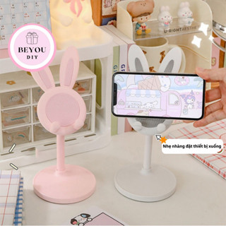 Giá Đỡ Điện Thoại Hình Tai Thỏ Màu Pastel Dễ Thương, Giá Đỡ Điện Thoại Gọn Nhẹ Tiện Lợi