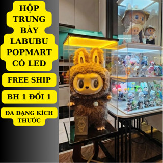 Hộp Đựng LABUBU ZIMOMO - POP MART - Hộp Trưng Bày Mô Hình - Hộp Mica Trong Suốt - Hộp đựng Baby Three