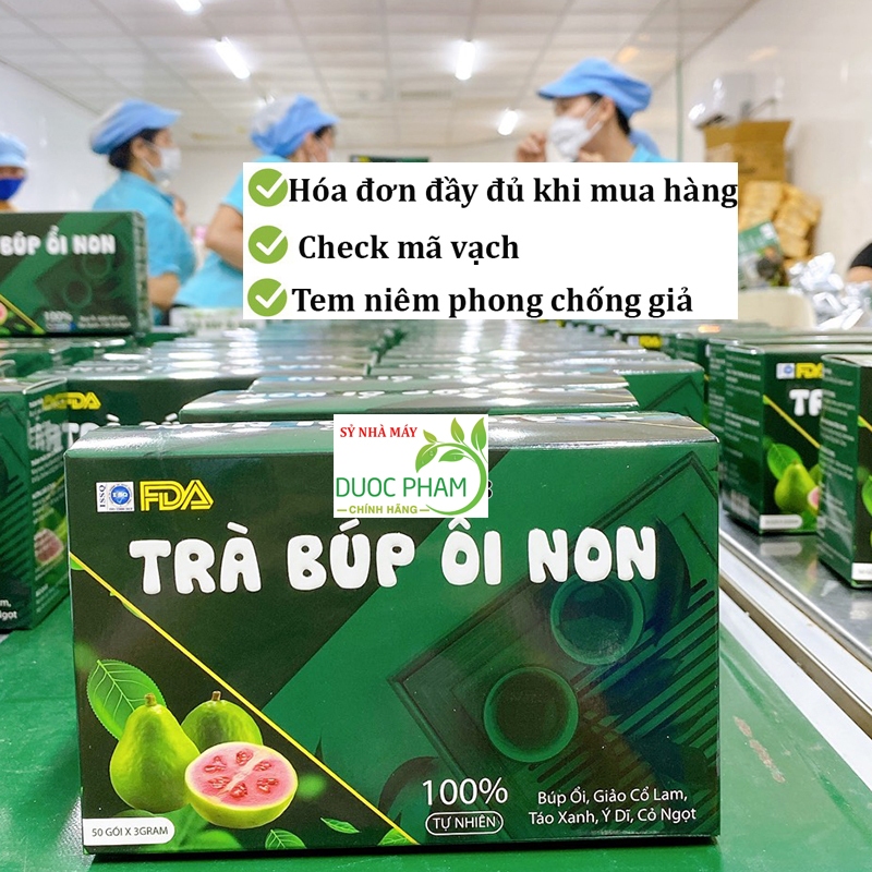 Trà lá ổi túi lọc từ búp ổi non - giúp Tan mỡ giảm cân, ngừa tiểu đường ( hộp 50 gói)