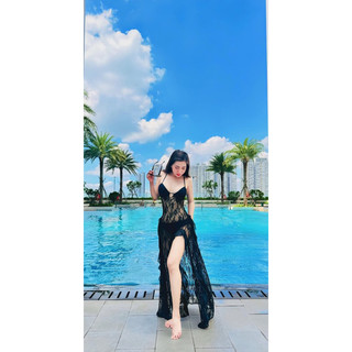 [ SẴN HỎC TỐC ] Đầm maxi xuyên thấu