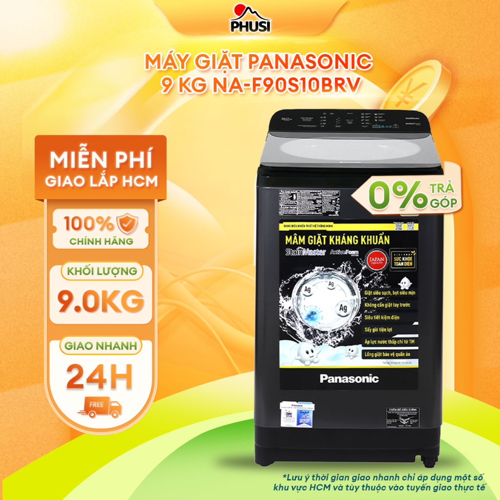 NA-F90S10BRV Máy Giặt Panasonic 9 Kg NA-F90S10BRV - [MIỄN PHÍ GIAO LẮP HCM]