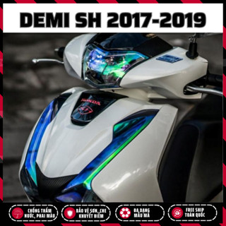 Tem decal dán đèn demi xi nhan SH 2017 2018 2019, miếng dán trang trí đổi màu đèn