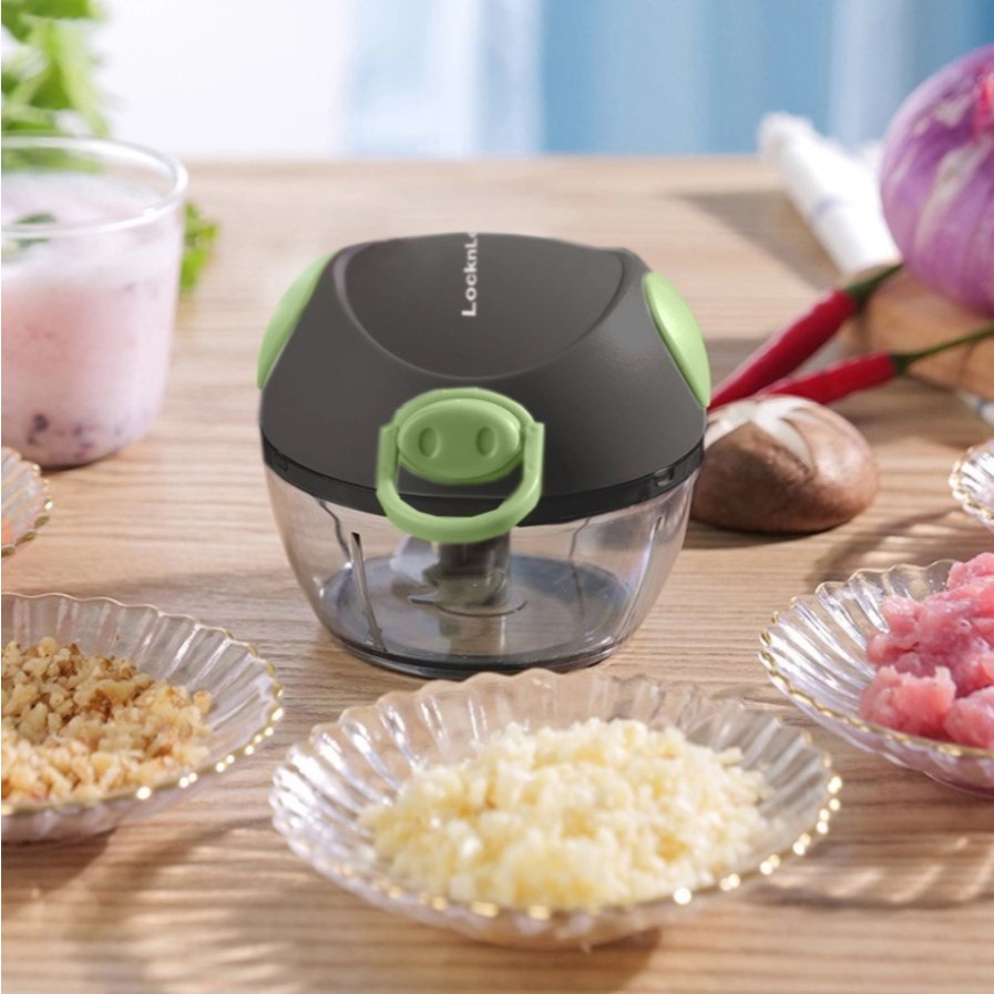 Dụng cụ băm nhỏ thực phẩm mini LocknLock 180ml-CKS321GRN