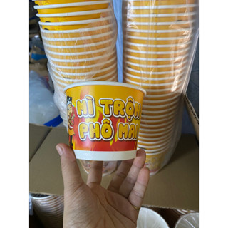 30 cái Tô giấy có  nắp cho mì trộn gà cay phô mai nisin