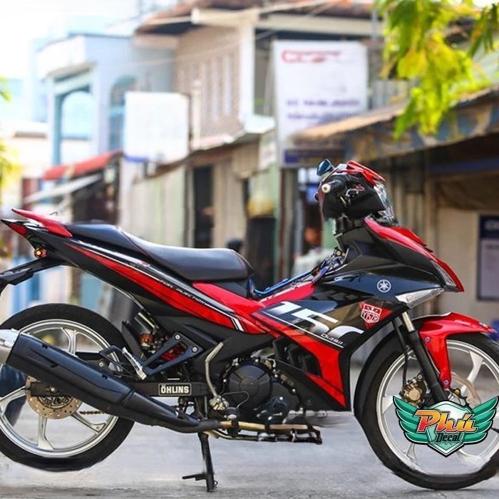 Tem rời EX 150 Đen đỏ Y15 ZR (P) -1