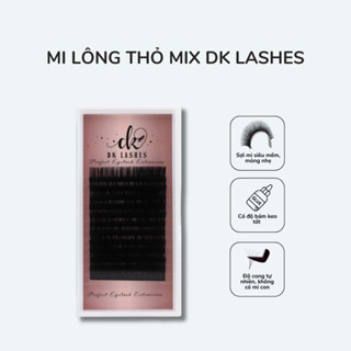 Mi lông thỏ Mix cong J, B , C , CC với size từ 8mm đến 14mm - Mềm mịn như lông mi thật