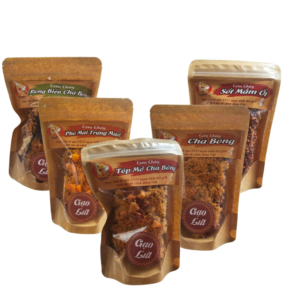 Combo 5 vị Lứt 80 gram [Cơm Cháy Rốp]