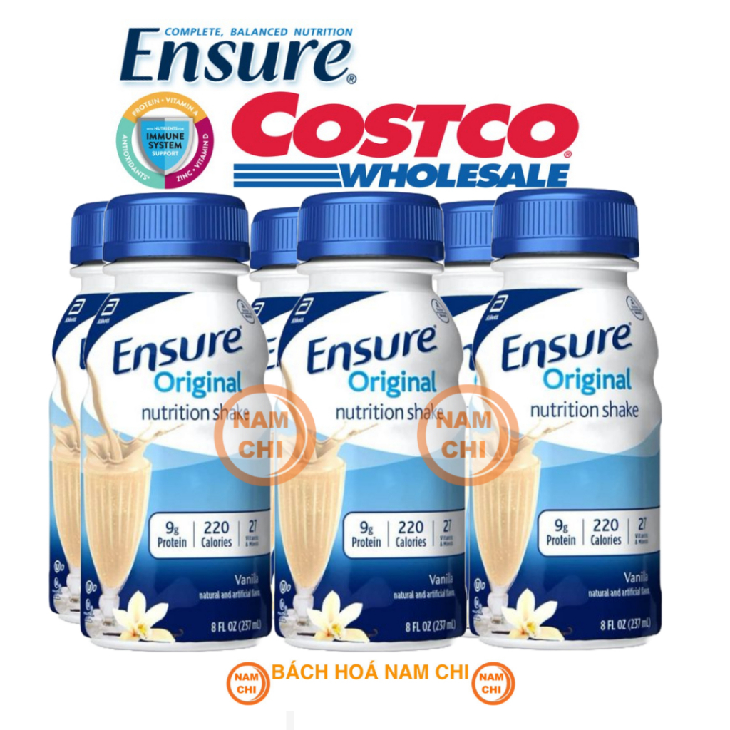 [TÁCH LẺ] SỮA ENSURE ORIGINAL NUTRITION SHAKE VANILLA ENSURE MỸ 237ML (CHUẨN USA)