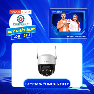Camera WIFI Ngoài Trời, Có Màu Đêm, Đàm Thoại IMOU S31FEP 3MP, S51FEP 5MP - TRANGIATELECOM