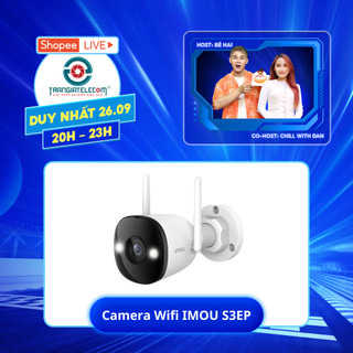 Camera Wifi Ngoài Trời IMOU Bullet 3/ 3C (S3EP/ S3DP) Đàm Thoại 2 Chiều - TRANGIATELECOM
