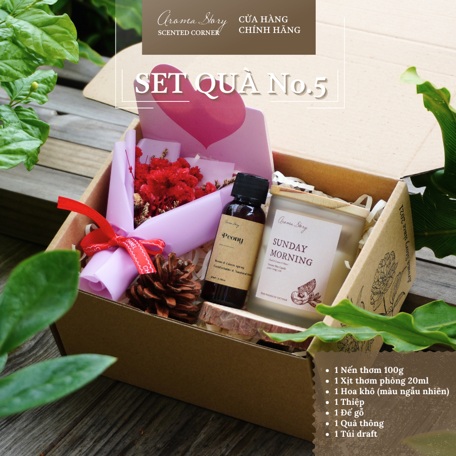 [HOT] Set Quà Tặng Nến Thơm Aroma Story Dành Tặng Người Yêu, Sinh Nhật, Kỷ Niệm