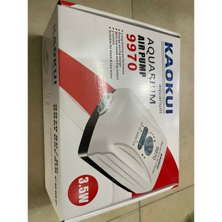 Máy sủi Ôxy tích điện 2 đầu vòi đã bao gồm dây và đầu sủi Kaokui 9970 cho bể cá cảnh