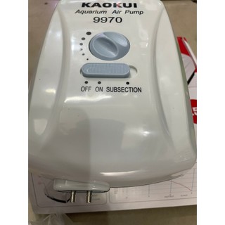 Máy sủi Ôxy tích điện 2 đầu vòi đã bao gồm dây và đầu sủi Kaokui 9970 cho bể cá cảnh