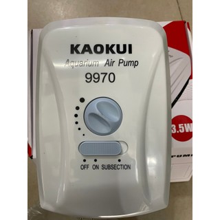 Máy sủi Ôxy tích điện 2 đầu vòi đã bao gồm dây và đầu sủi Kaokui 9970 cho bể cá cảnh