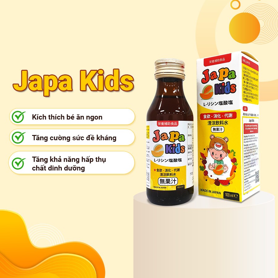 [ Combo 5 Tặng 2 ] Siro Japa Kids Chính Hãng Giúp Bé Ăn Ngon Tăng Cân và Chiều Cao Chai 100ml