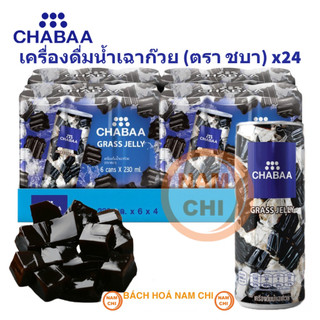   THÙNG 24 LON  Nước Sương Sáo Thạch Đen Chabaa 230ml Ngon Ngọt Thanh Mát Giải Nhiệt Mùa Hè 