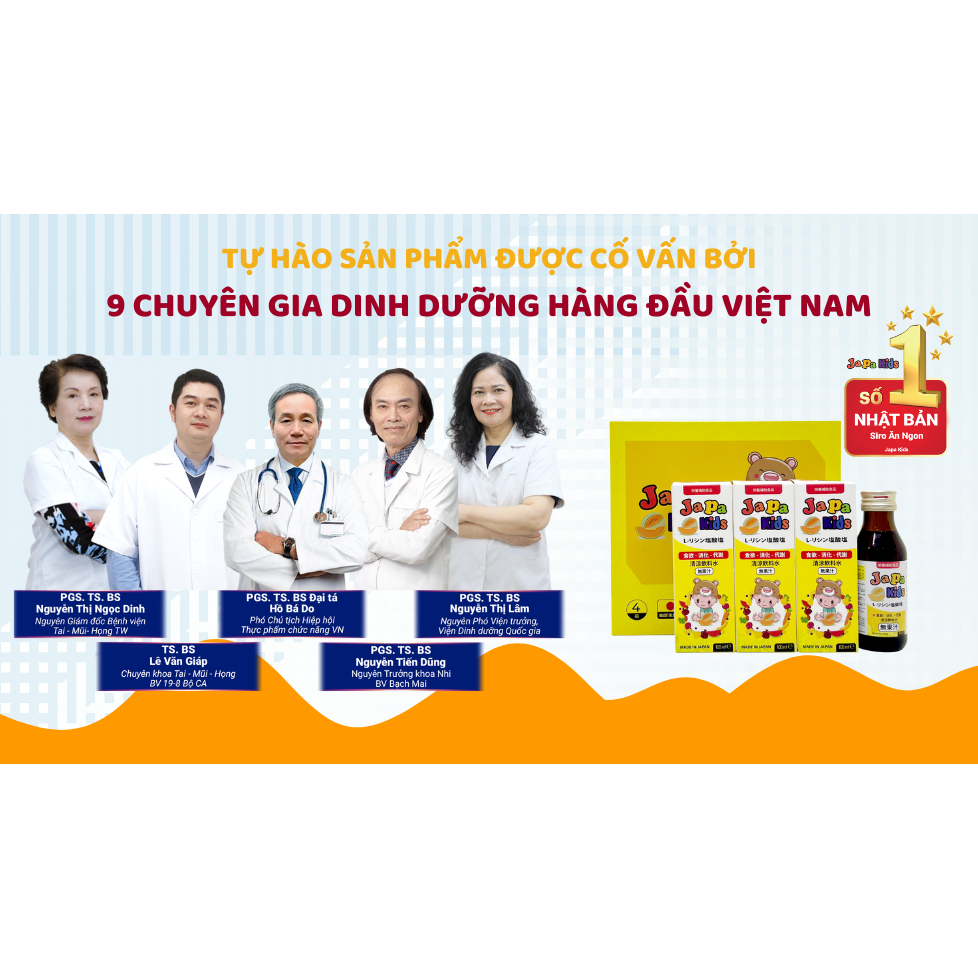 [ Combo 5 Tặng 2 ] Siro Japa Kids Chính Hãng Giúp Bé Ăn Ngon Tăng Cân và Chiều Cao Chai 100ml