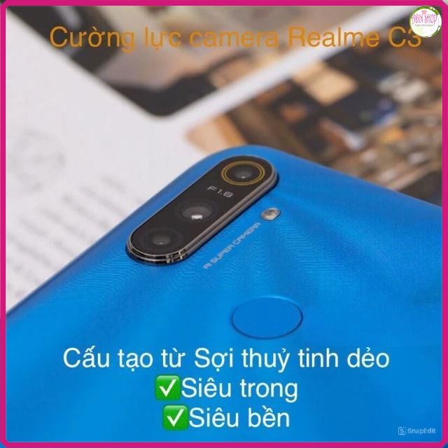 (Mua 1 tặng 1) Dán Camera dành cho Realme C3 dẻo nano siêu trong