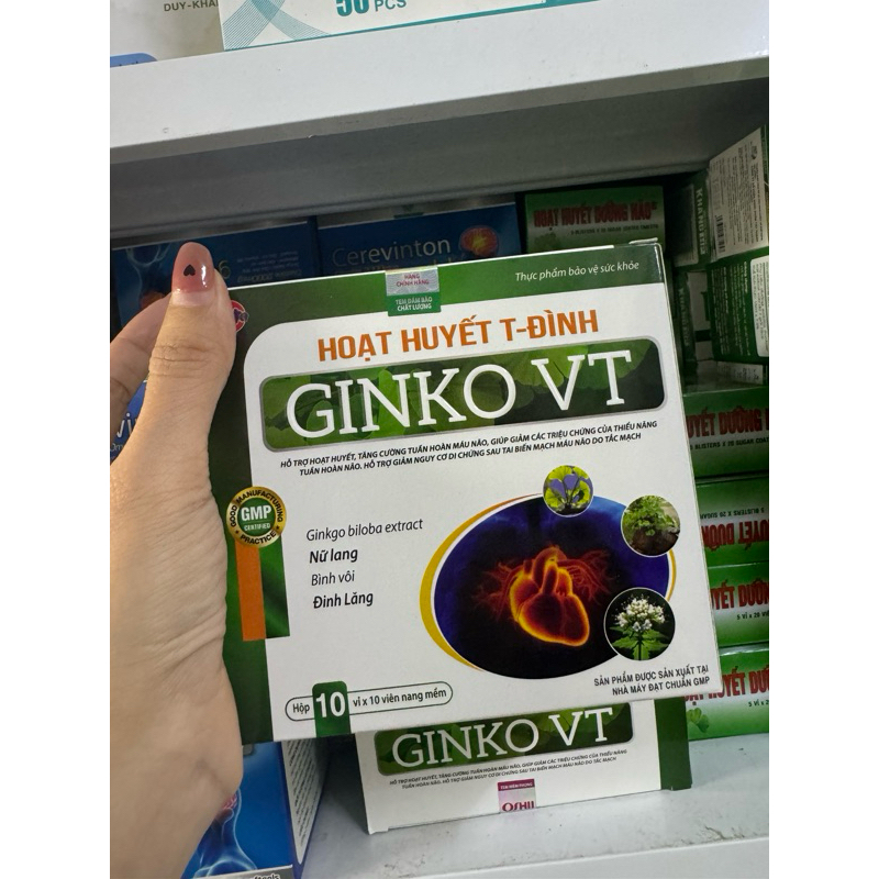 hoạt huyết tiền đình ginko vt hộp 100v