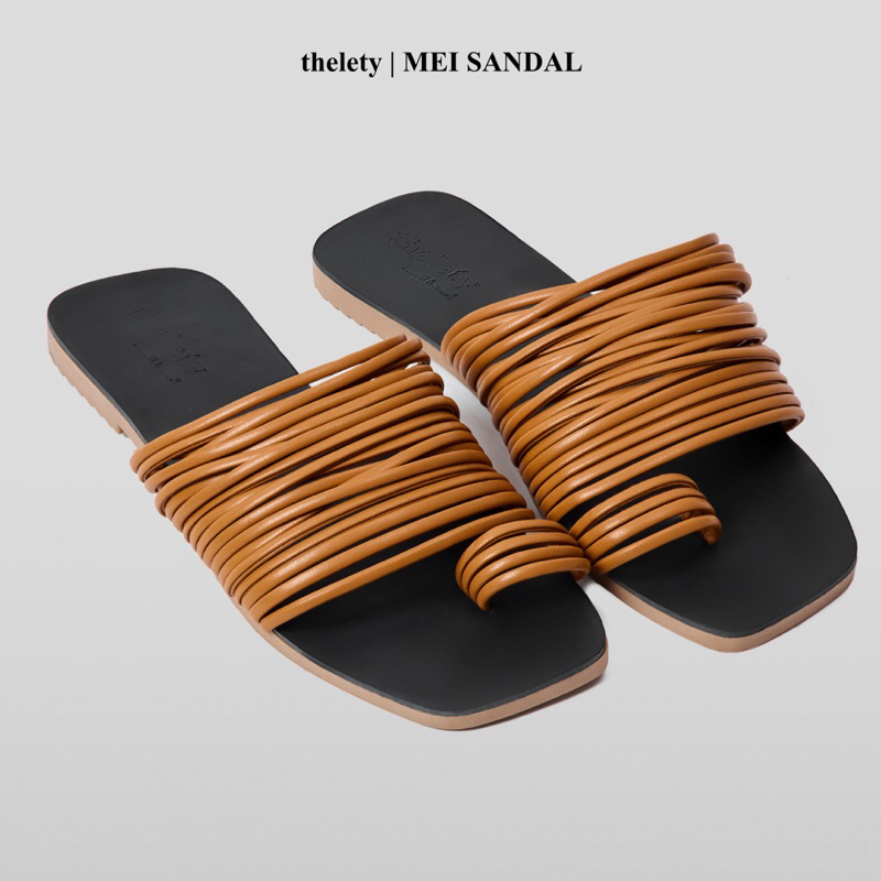 𝐭𝐡𝐞𝐥𝐞𝐭𝐲 | Dép Quai Ngang Dây Mảnh Phối Xỏ Ngón MEI SANDAL ( chuẩn size )