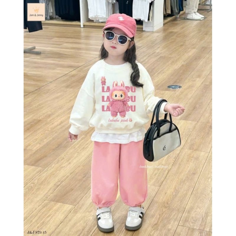 Set BG Labubu nỉ da cá