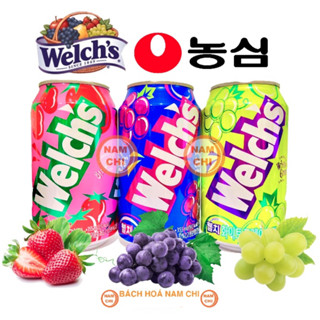 [LON 355ML] Nước Ngọt Welch's Hàn Quốc Thơm Ngon Có 3 Vị Nho Tím Nho Xanh Dâu - Hàn Quốc